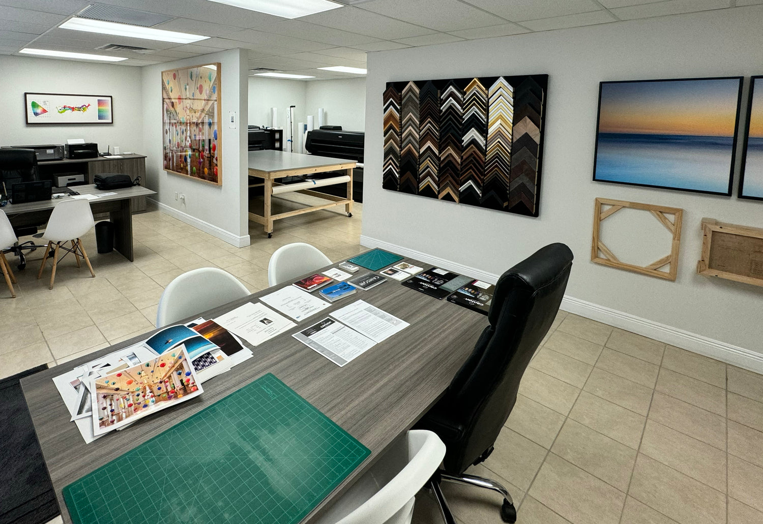 Every Wesden piece is printed at B Print Fine Art Center in Florida; the only place where Wesden work is produced. B Print treats each print as if it were the first. One hand to another.