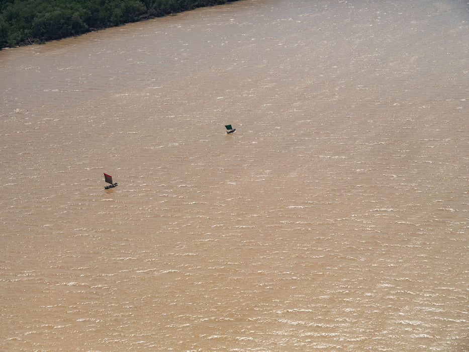 Two Sails, aerial fine art photograph by WESDEN Studio